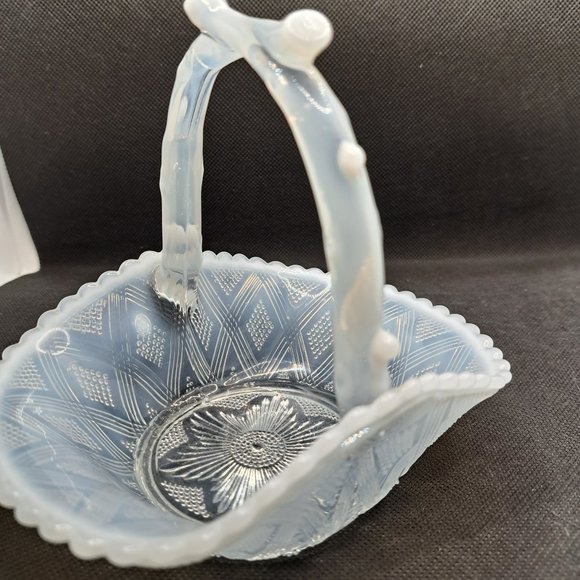 Vintage Fenton Art Glass Basket - Picture 3 of 7